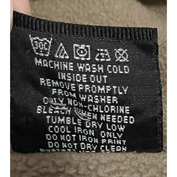 Vintage Nautica Mens XL Beige Quarter Zip Fleece Pullover Sweatshirt - Picture 4 of 6